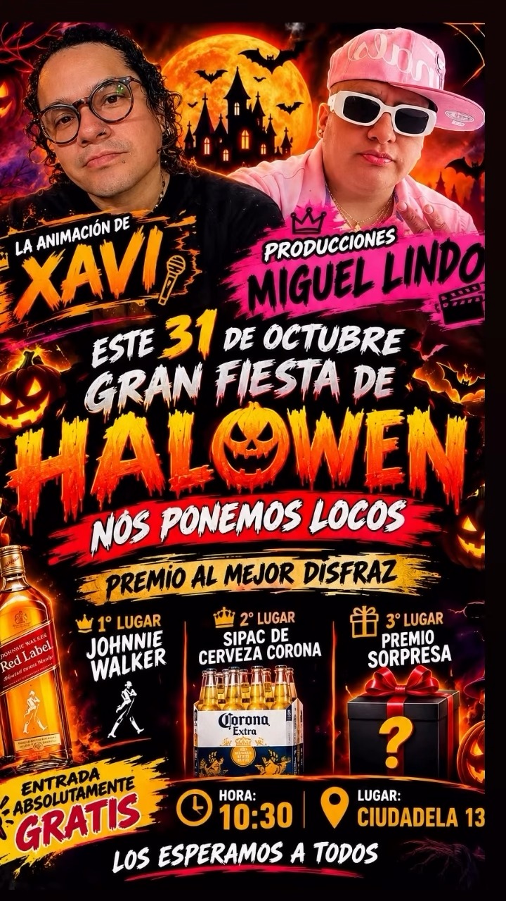 Fiesta de Halloween en Rincón Lindo (entrada gratis)